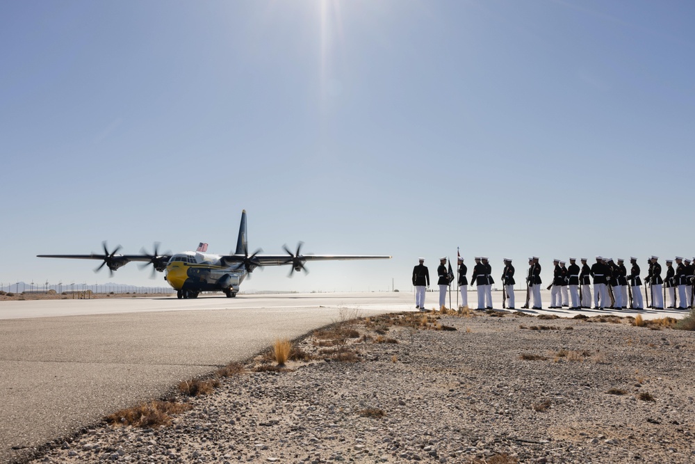 The Blue Angels and the Silent Drill Platoon visit MCAS Yuma 2025