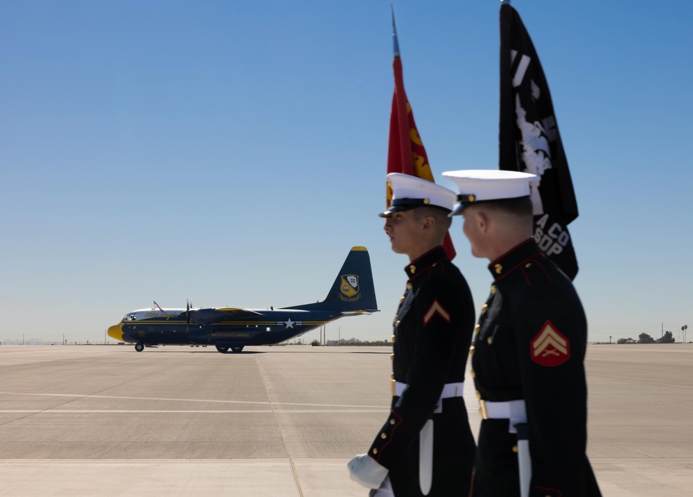 The Blue Angels and the Silent Drill Platoon visit MCAS Yuma 2025