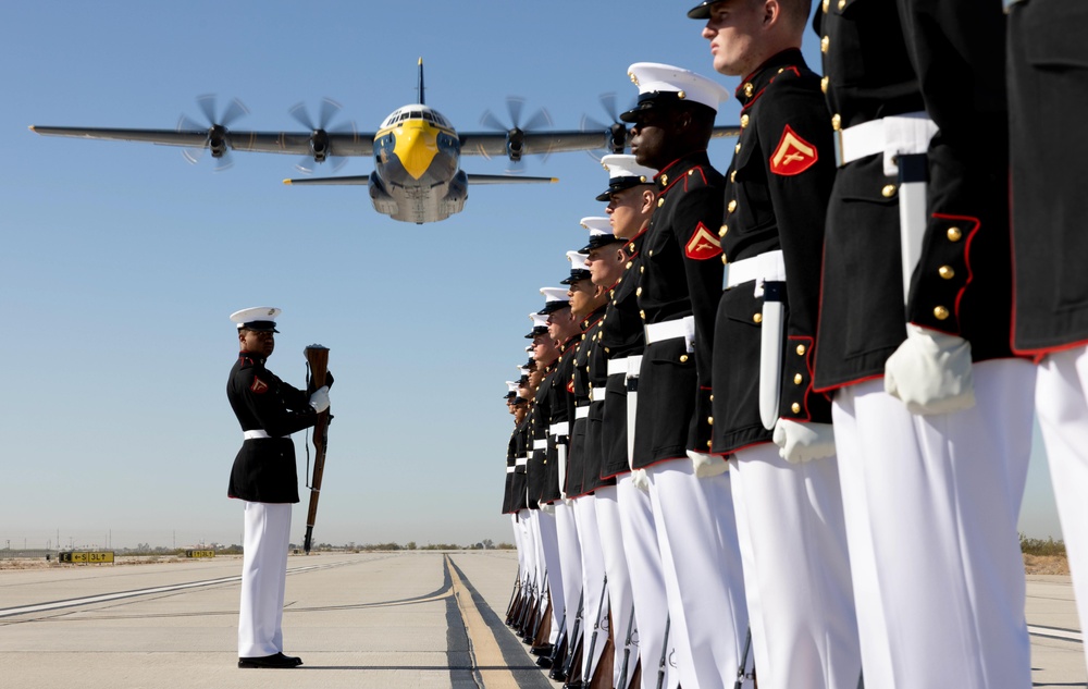 The Blue Angels and the Silent Drill Platoon visit MCAS Yuma 2025