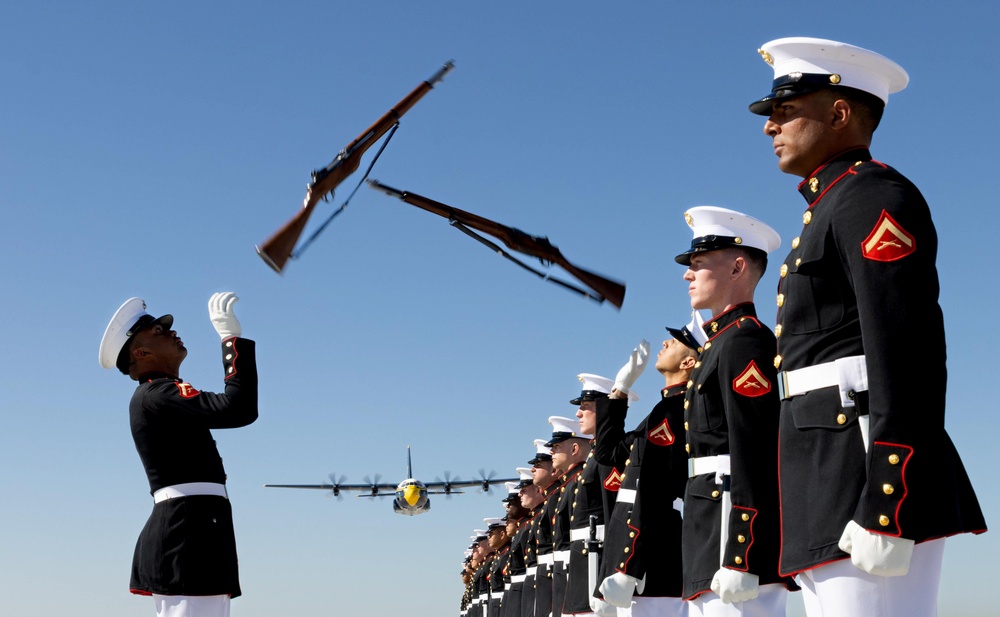 The Blue Angels and the Silent Drill Platoon visit MCAS Yuma 2025