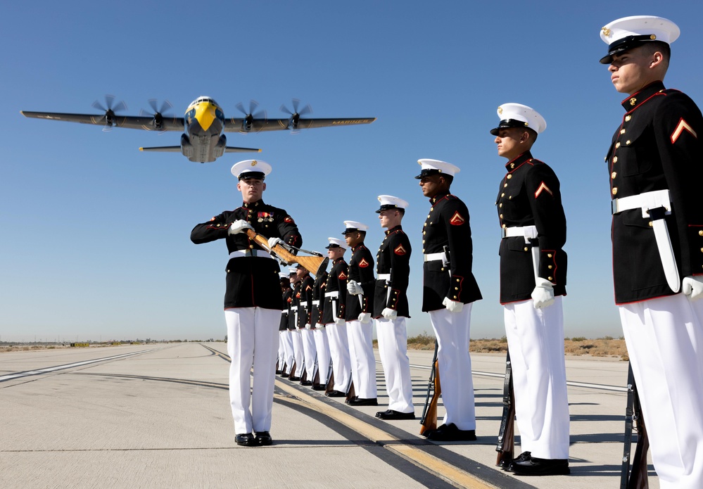 The Blue Angels and the Silent Drill Platoon visit MCAS Yuma 2025