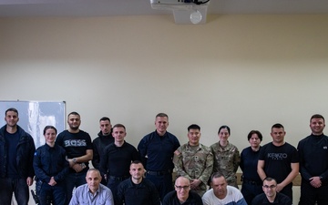 KFOR medics conduct a CLS class with Kosovo Police