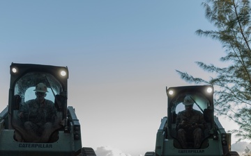 U.S. Marines with MWSS-272 construct an expeditionary landing zone in the Bahamas