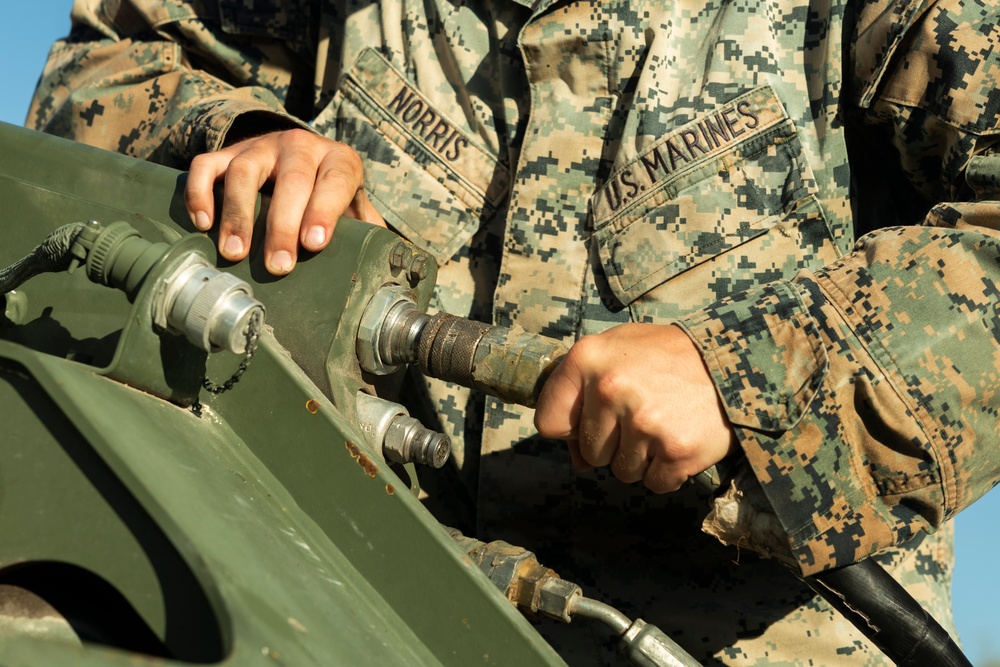 U.S. Marines with MWSS-272 construct an expeditionary landing zone in the Bahamas