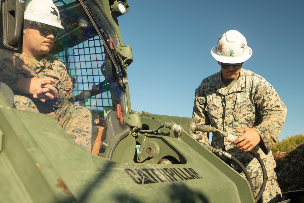 U.S. Marines with MWSS-272 construct an expeditionary landing zone in the Bahamas