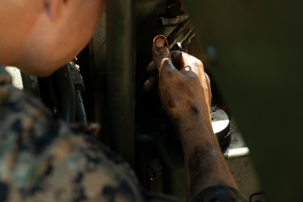 U.S. Marines with MWSS-272 construct an expeditionary landing zone in the Bahamas