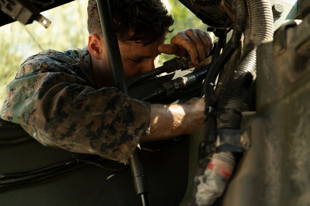 U.S. Marines with MWSS-272 construct an expeditionary landing zone in the Bahamas