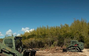 U.S. Marines with MWSS-272 construct an expeditionary landing zone in the Bahamas