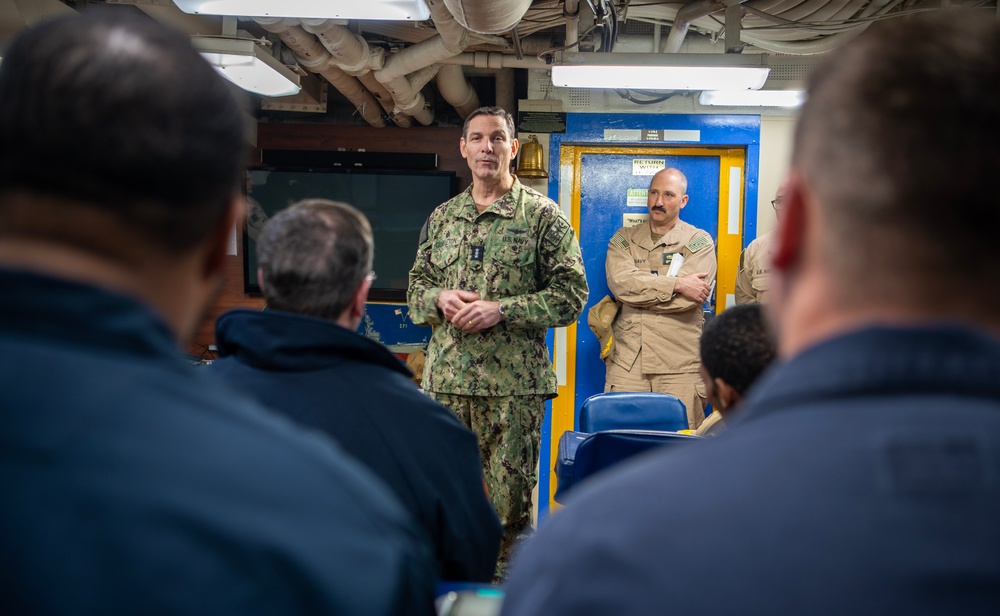 VADM Gumbleton Visits DDG 98