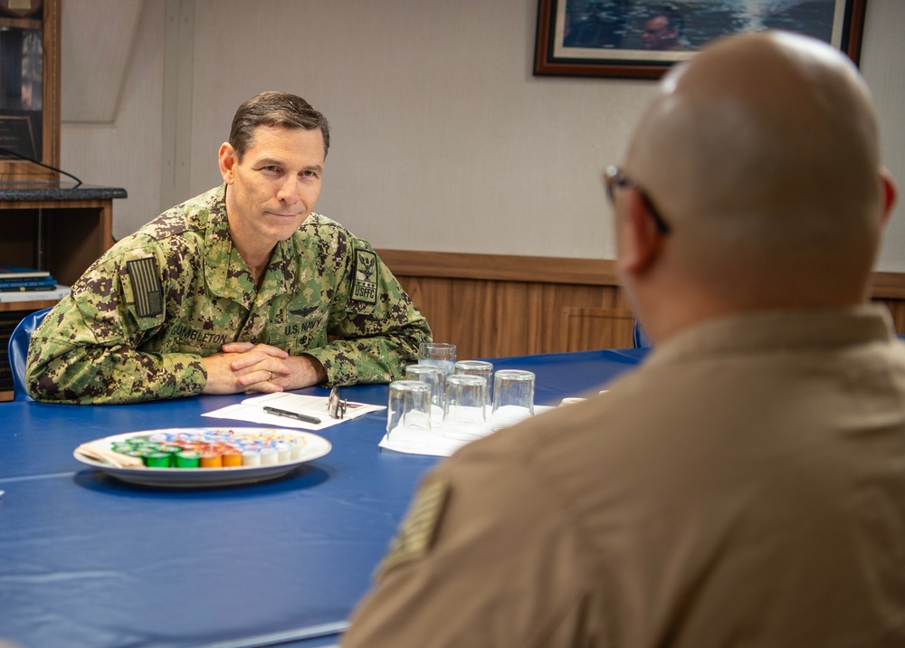 VADM Gumbleton Visits DDG 98