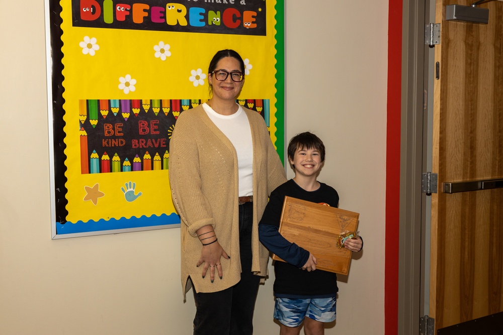 Nine year old awarded for lifesaving efforts