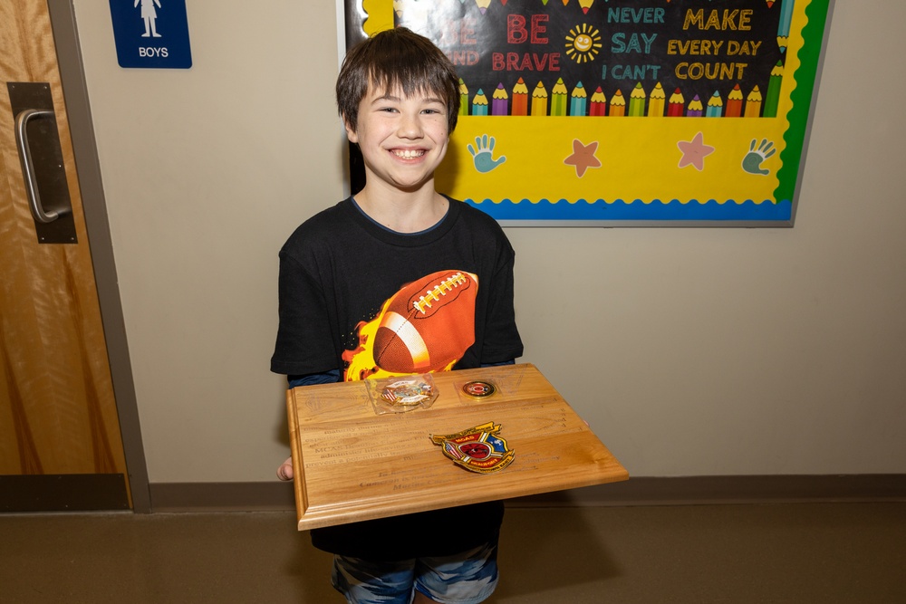 Nine year old awarded for lifesaving efforts