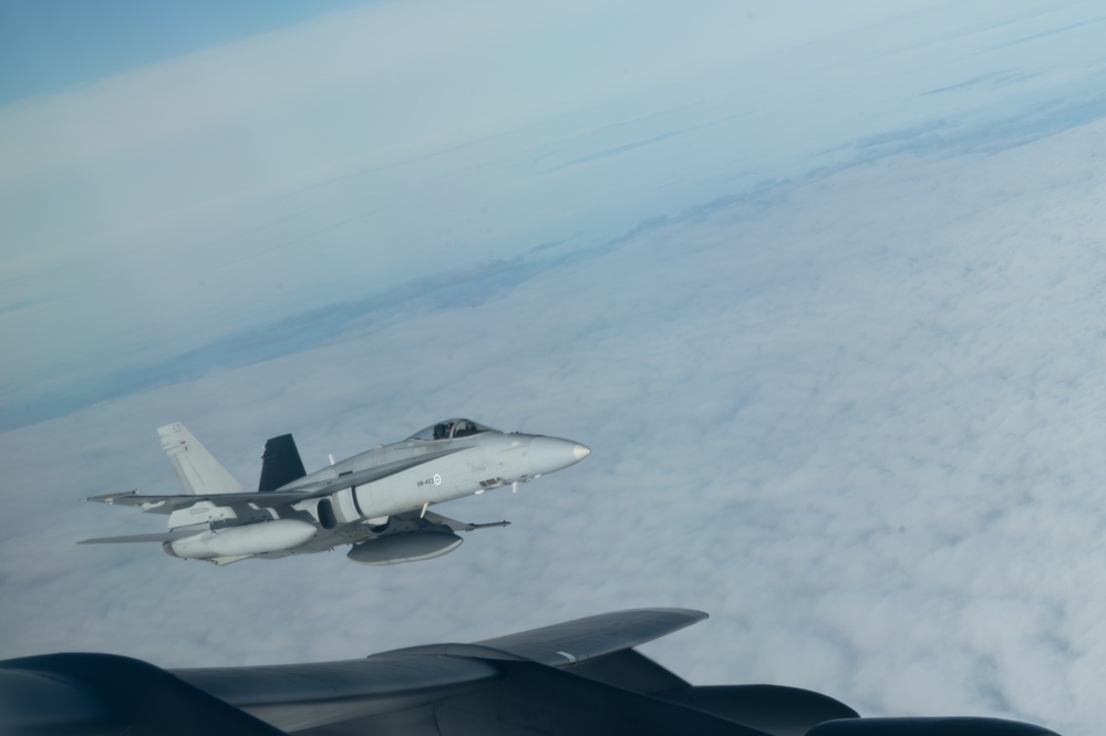 B-52H Stratofortress joins  formation during BTF 25-2