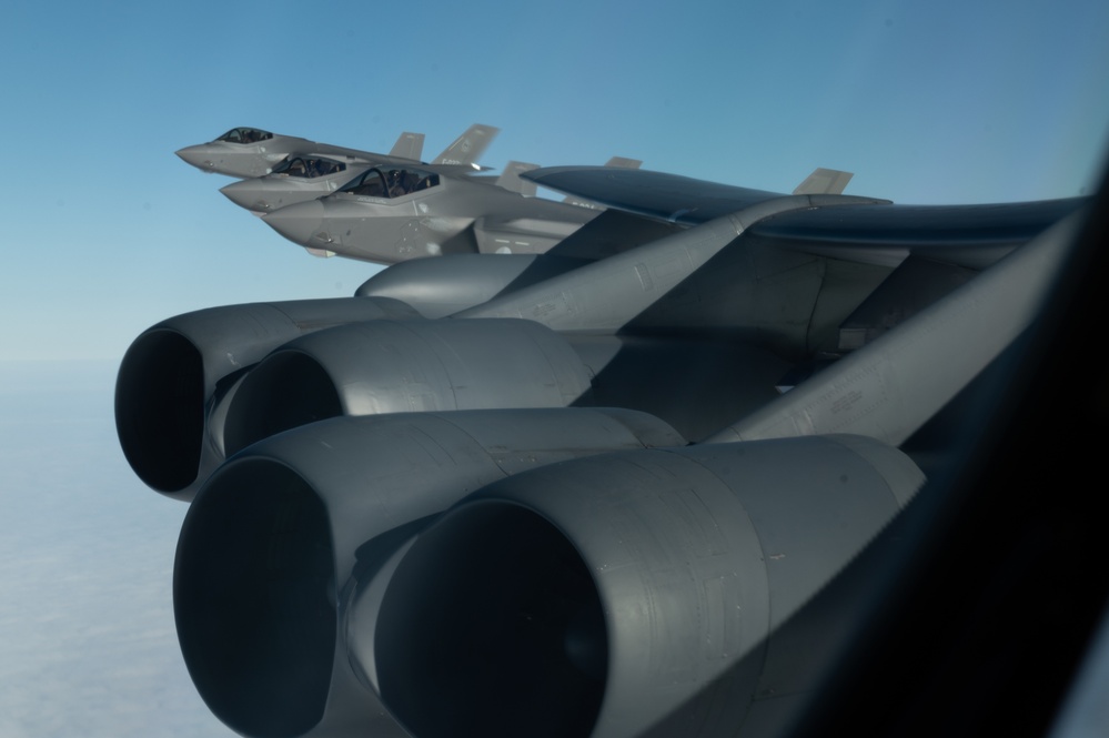 B-52H Stratofortress joins  formation during BTF 25-2