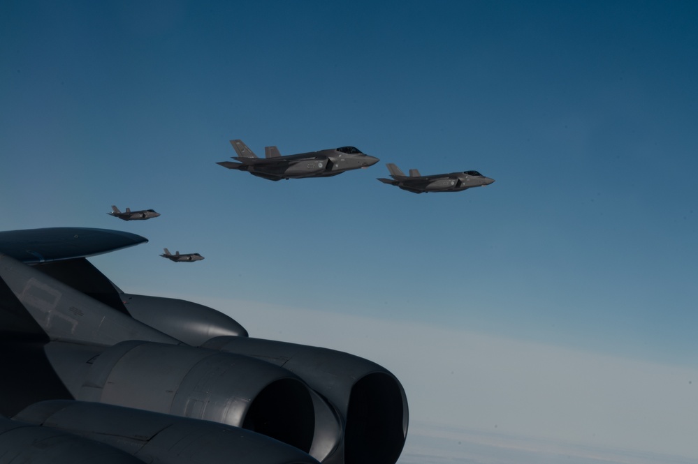 B-52H Stratofortress joins  formation during BTF 25-2