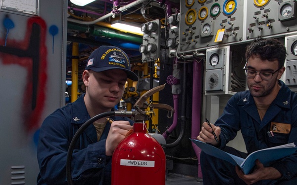 Abraham Lincoln conducts routine operations