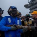 Abraham Lincoln conducts a flight deck drill