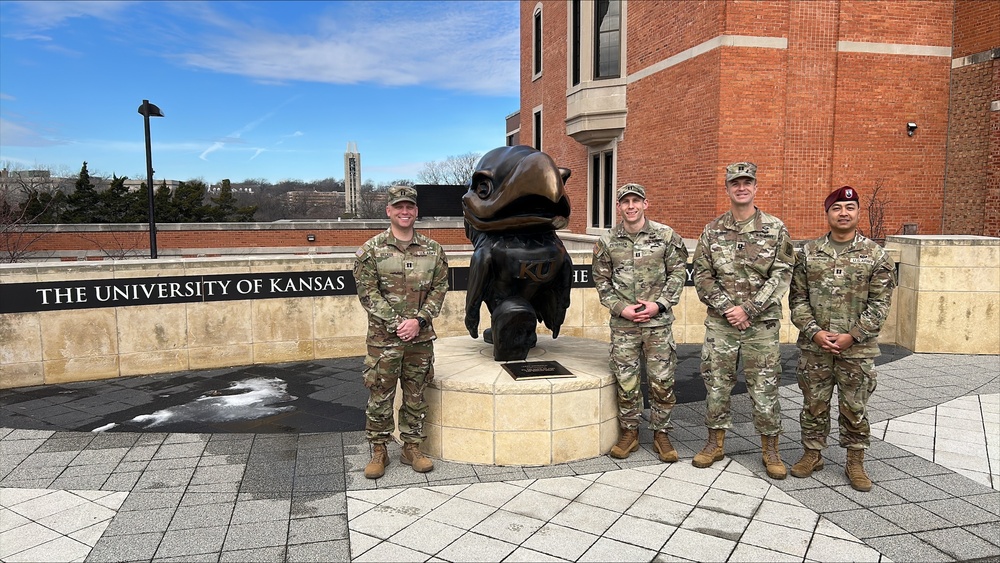 Harding Fellows visit University of Kansas ahead of program start