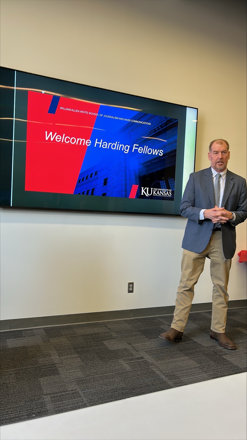 Harding Fellows visit University of Kansas ahead of program start