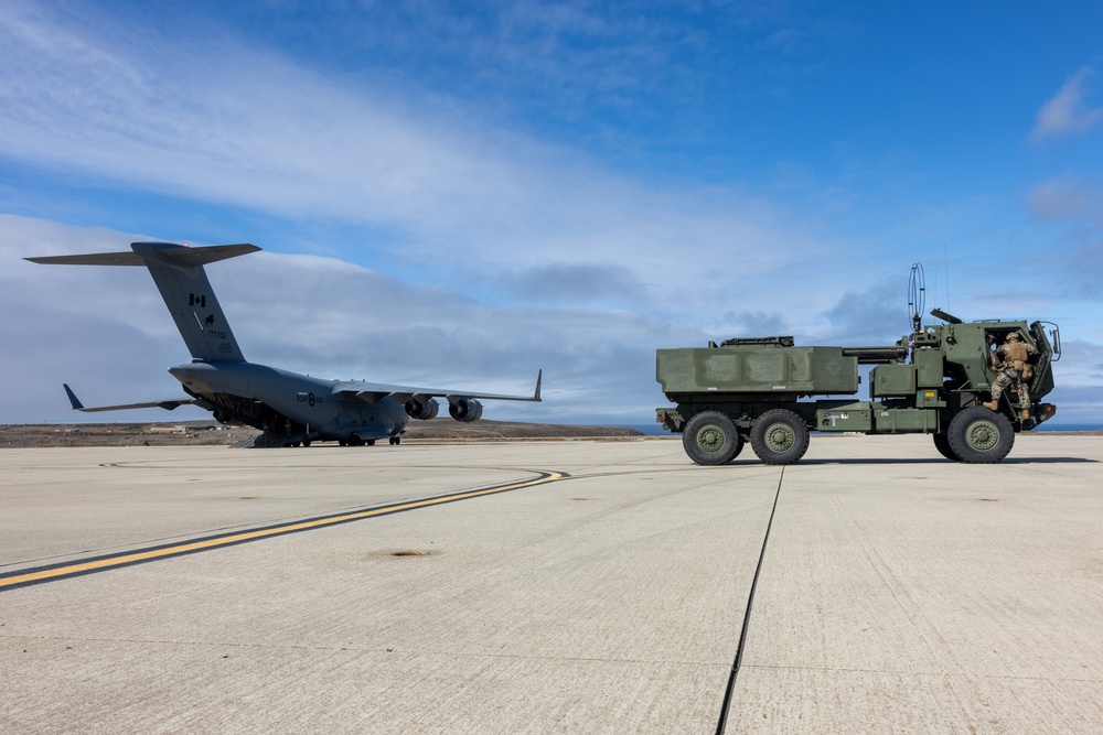 U.S. Marines rehearse HIMARS employment at San Clemente Island with Royal Canadian Air Force