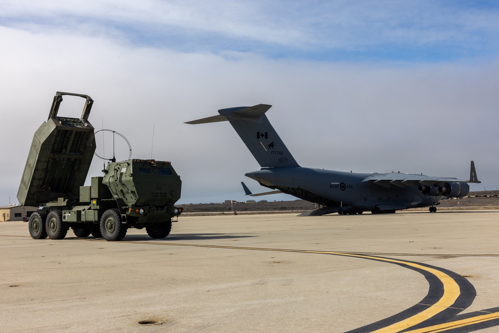 U.S. Marines rehearse HIMARS employment at San Clemente Island with Royal Canadian Air Force