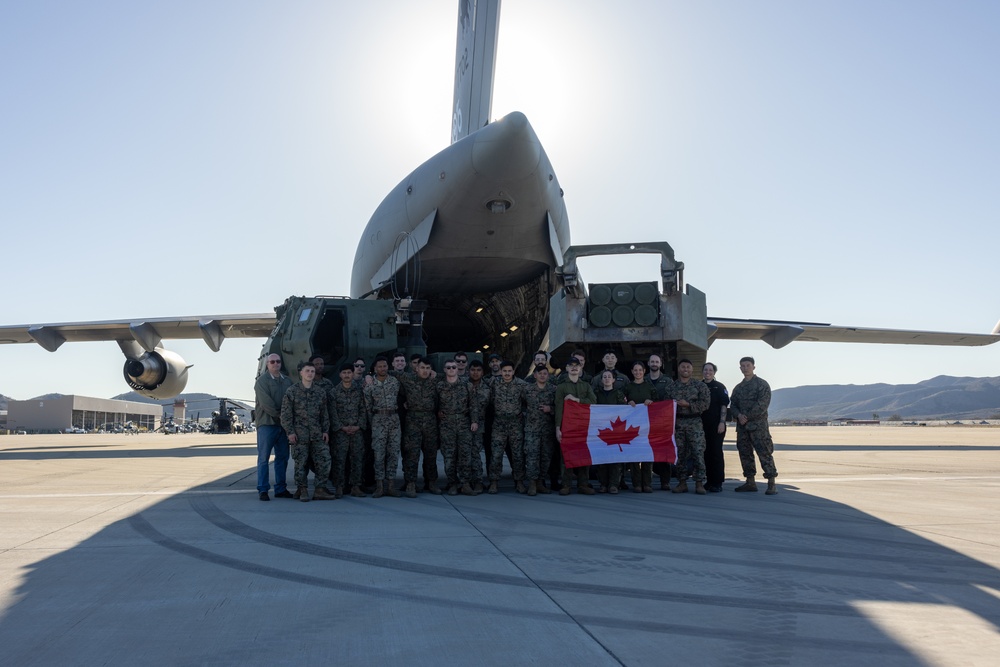 U.S. Marines rehearse HIMARS employment at San Clemente Island with Royal Canadian Air Force