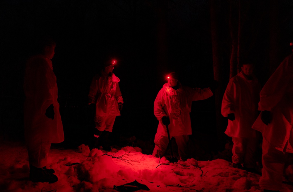 MLRS battalion constructs shelters in the arctic during exercise in Norway