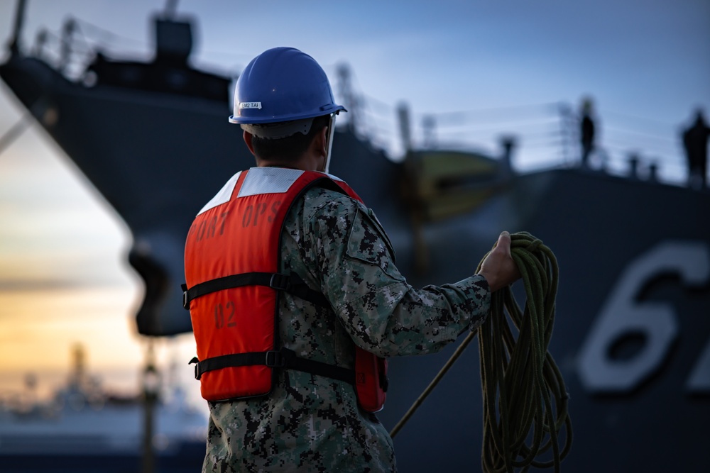 USS Fitzgerald (DDG 62) conducts a port call onboard Naval Base Ventura County