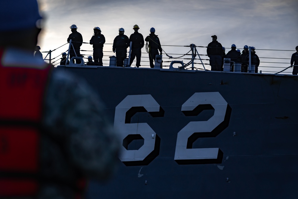 USS Fitzgerald (DDG 62) conducts a port call onboard Naval Base Ventura County