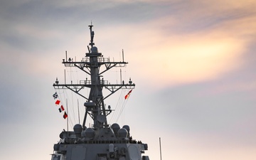 USS Fitzgerald (DDG 62) conducts a port call onboard Naval Base Ventura County