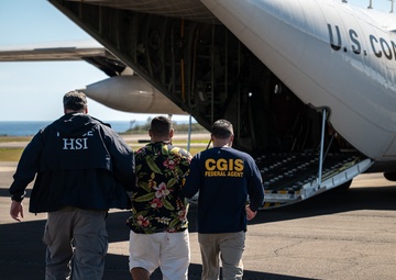 Department of Homeland Security conducts secure alien transport