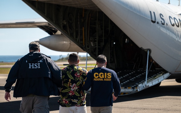 Department of Homeland Security conducts secure alien transport