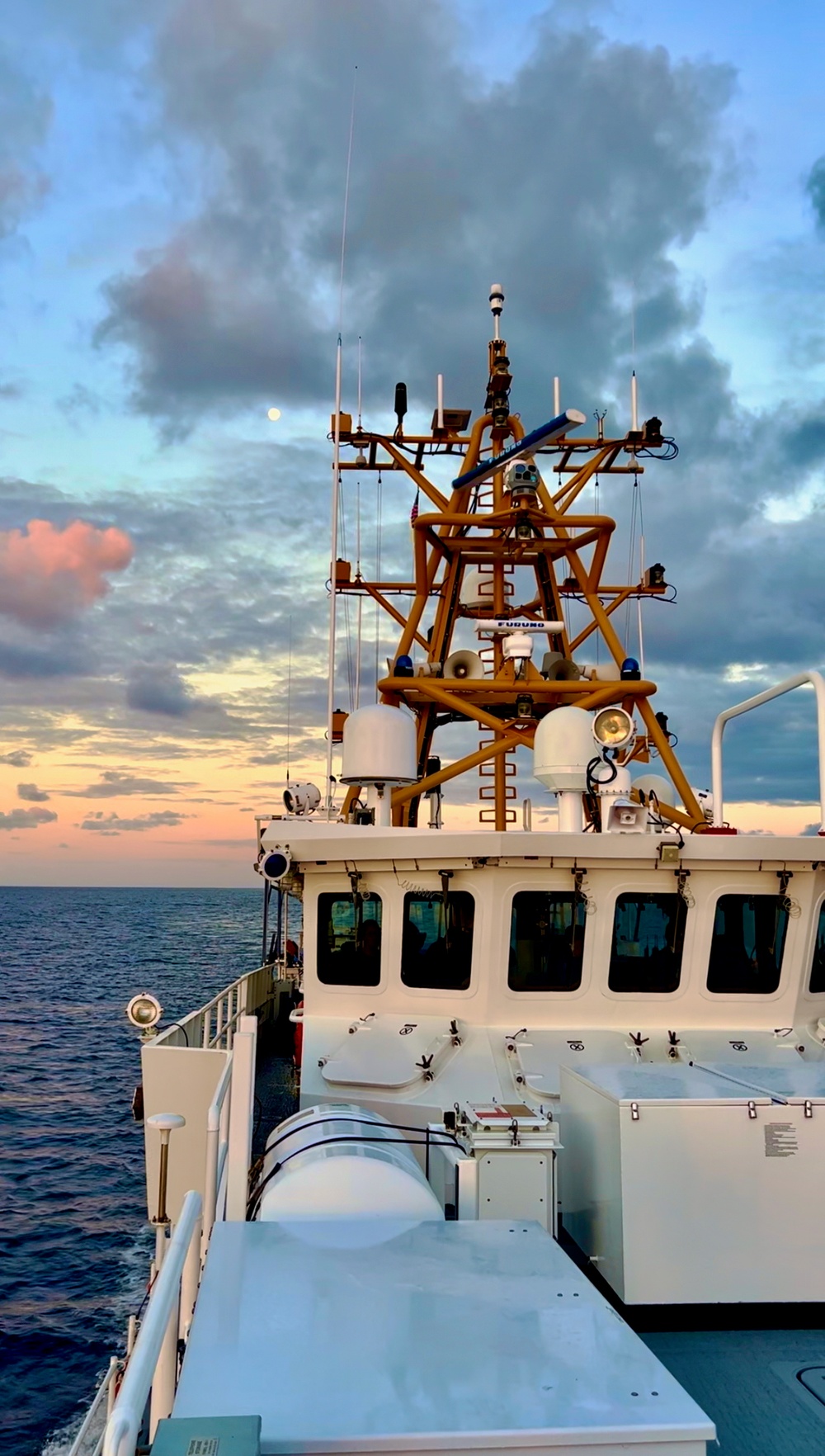 USCGC Myrtle Hazard (WPC 1139) crew conduct security boardings off Guam