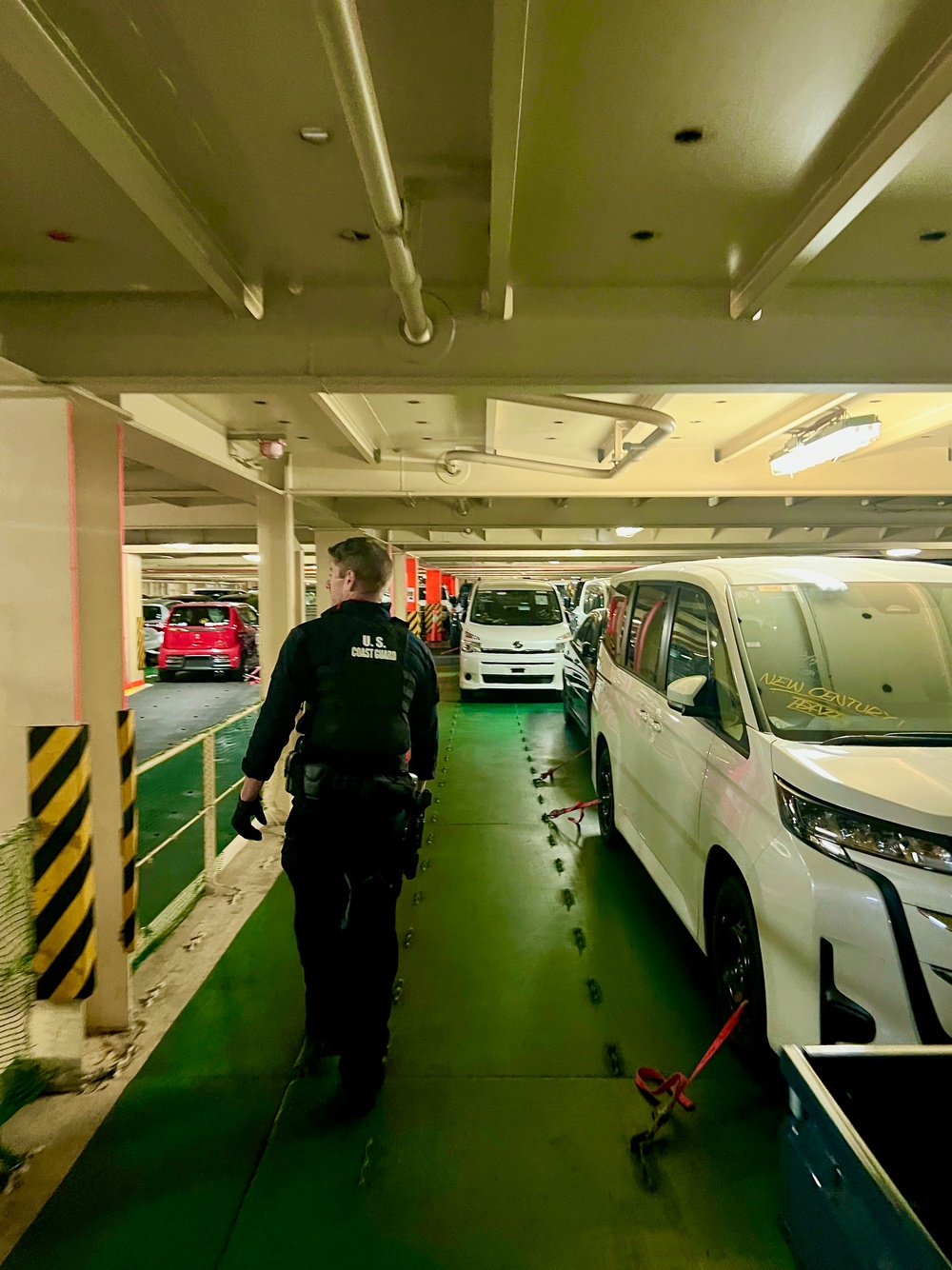 USCGC Myrtle Hazard (WPC 1139) crew conduct security boardings off Guam