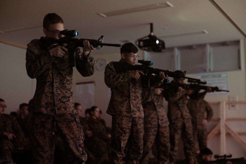Kubasaki High School’s Marine Corps JROTC visits the ISMT