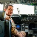 Combined Air Operation Center members attend a Pet the Jet event