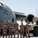Combined Air Operation Center members attend a Pet the Jet event