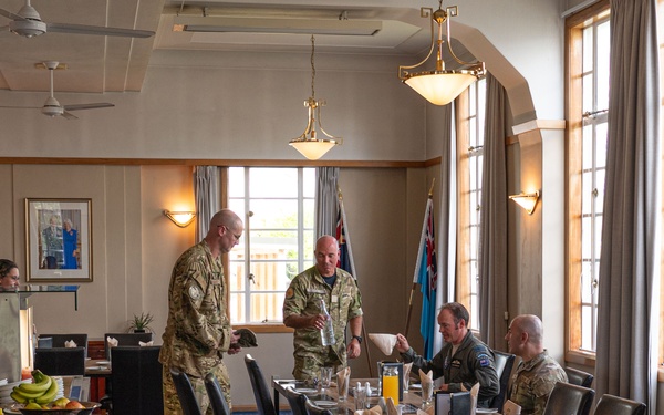 374 AW Leadership visits RNZAF Base Auckland during C-130J standup