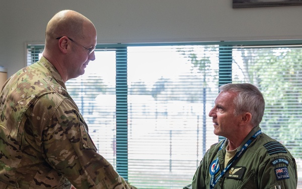374 AW Leadership visits RNZAF Base Auckland during C-130J standup