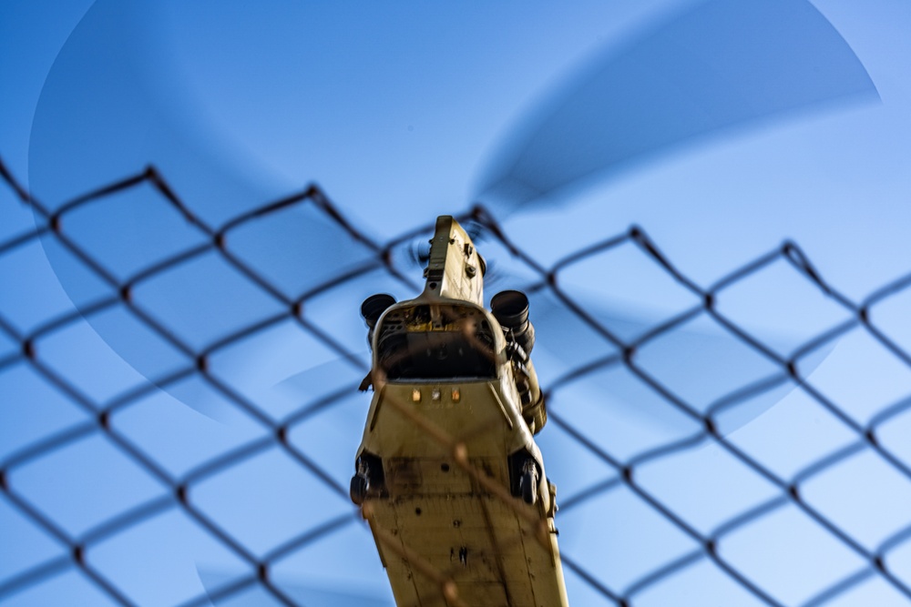 TF Nighthawk CH-47 Takes Flight