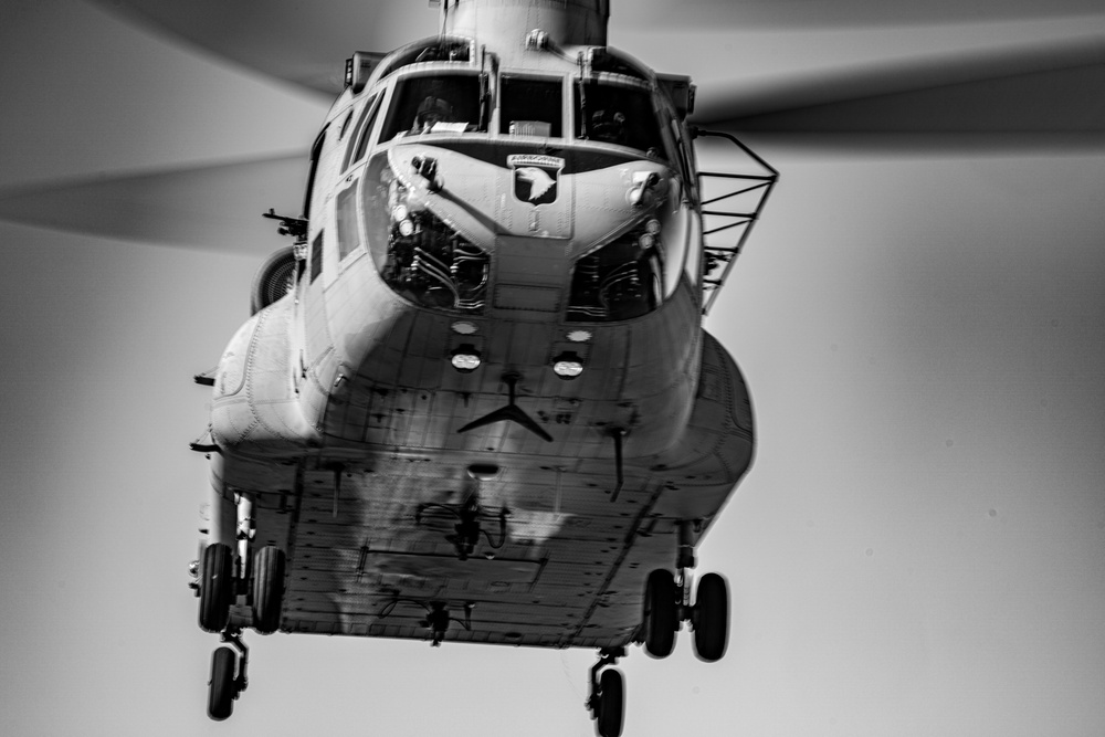 TF Nighthawk CH-47 Takes Flight