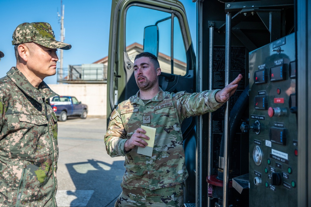 ROKA CFC C4 Director tours 51st FW