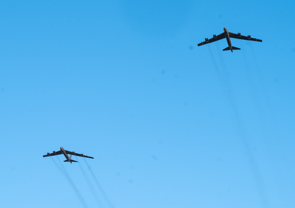 B-52 Stratofortresses return from Bomber Task Force operations