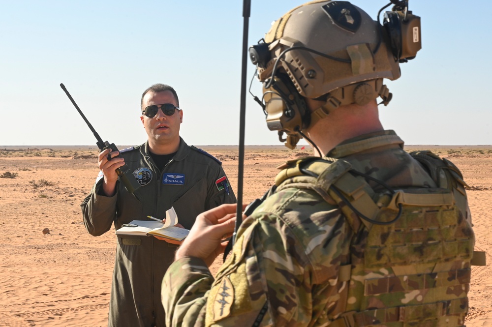 U.S. and Libya partner for JTAC training during Bomber Task Force