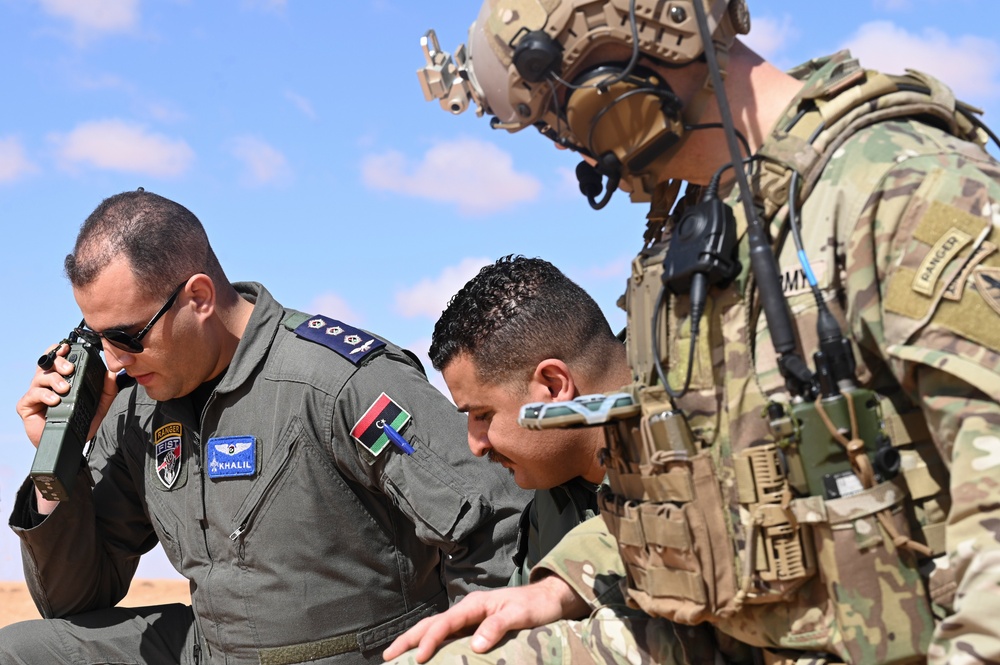 U.S. and Libya partner for JTAC training during Bomber Task Force