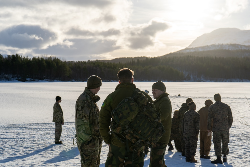 MLRS battalion conducts arctic cold water survival training with the Norwegian Army on exercise in Norway