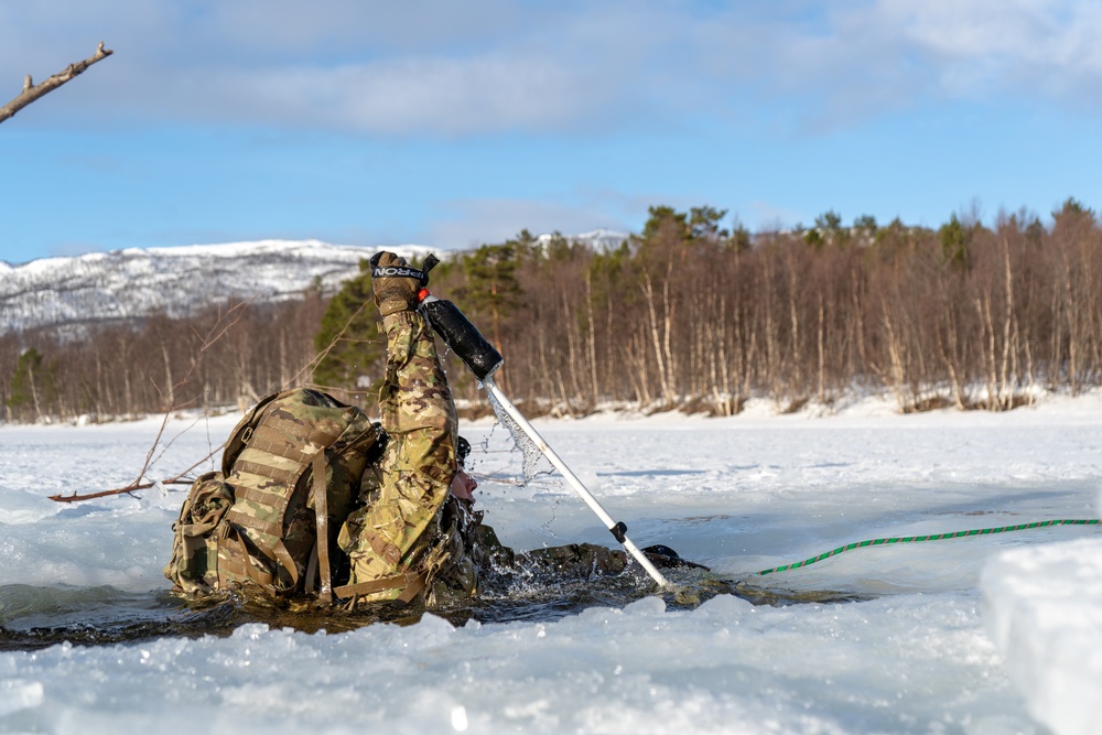 MLRS battalion conducts arctic cold water survival training with the Norwegian Army on exercise in Norway