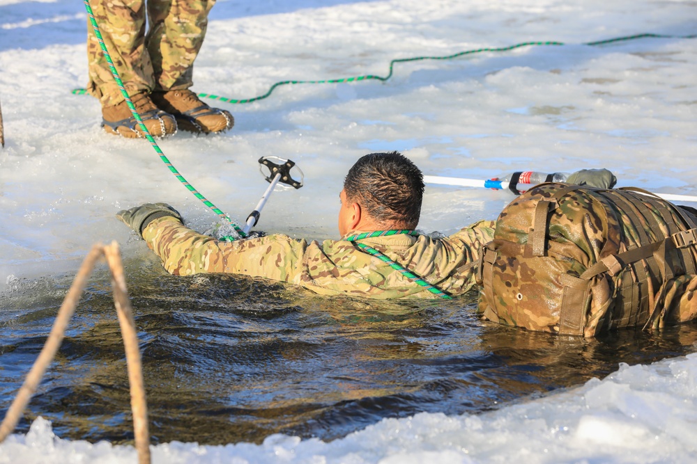 MLRS Battalion conducts arctic cold water survival training with Norwegian Army on exercise in Norway