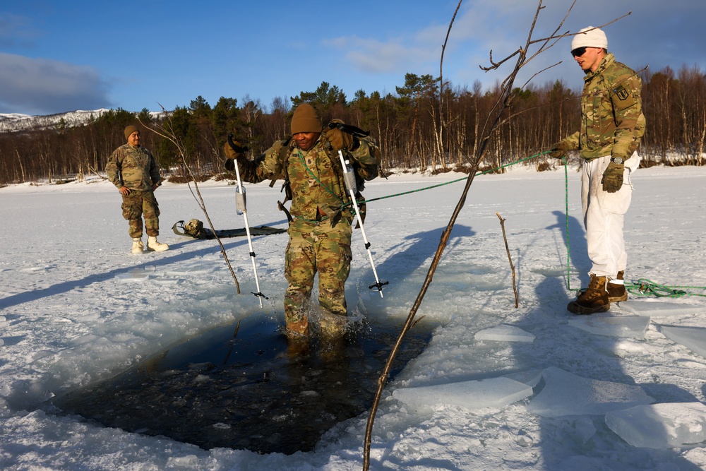 MLRS battalion conducts arctic cold water survival training with Norwegian Army on exercise in Norway