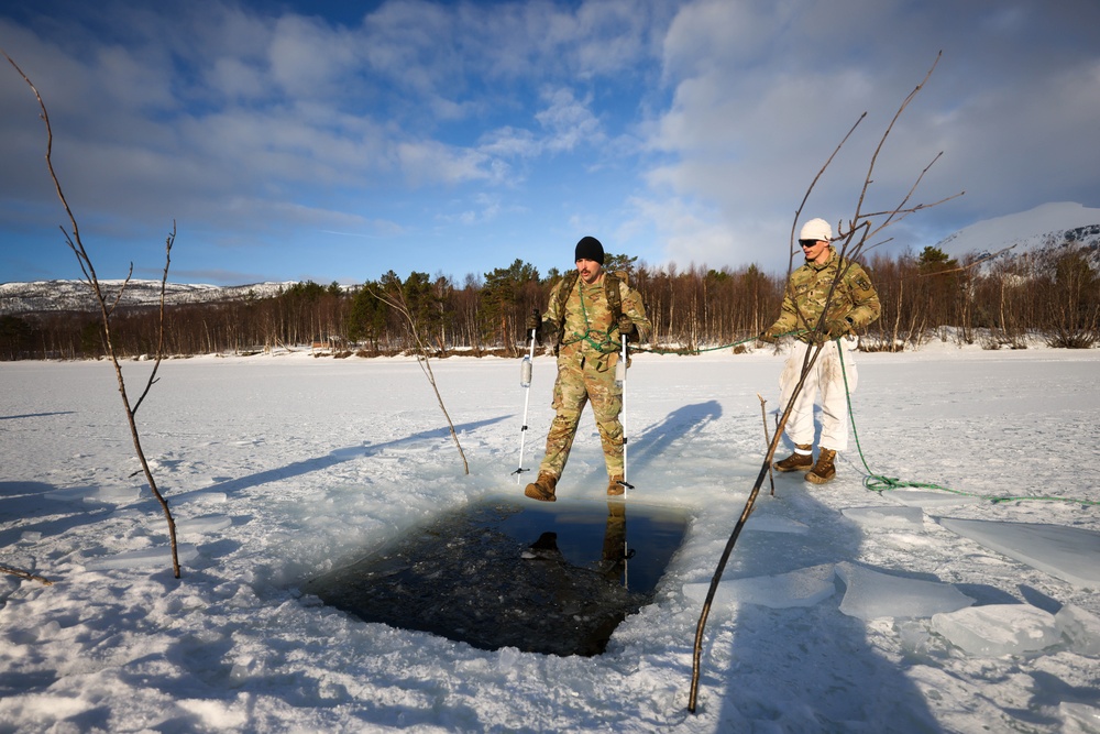 MLRS battalion conducts arctic cold water survival training with Norwegian Army on exercise in Norway